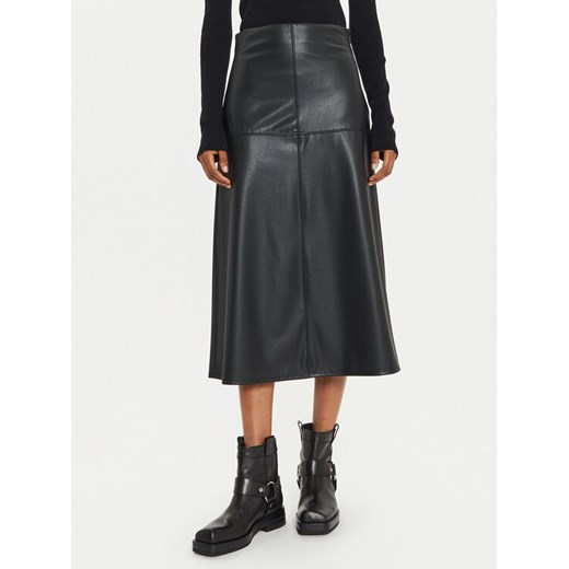 Max Mara Leisure Spódnica z imitacji skóry Scilli 2426776028 Czarny Regular Fit ze sklepu MODIVO w kategorii Spódnice - zdjęcie 182654685