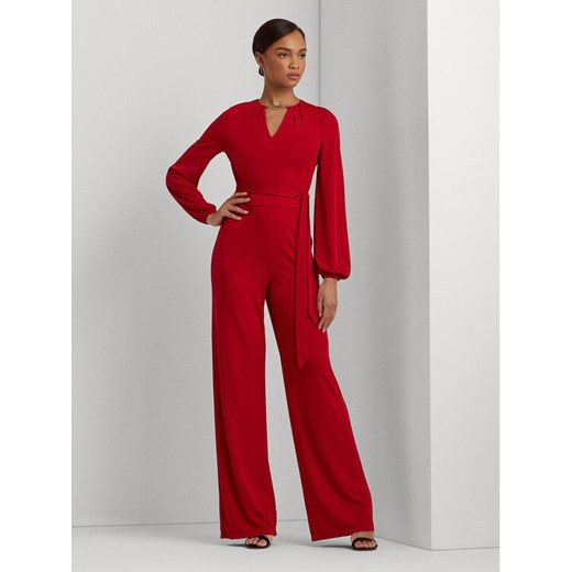 LAUREN RALPH LAUREN Kombinezon 200918879001 Czerwony Regular Fit ze sklepu MODIVO w kategorii Kombinezony damskie - zdjęcie 182654687