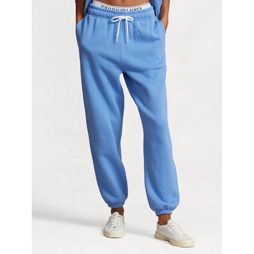 Polo Ralph Lauren Spodnie dresowe Prl Flc Pnt 211943009006 Niebieski Regular Fit ze sklepu MODIVO w kategorii Spodnie damskie - zdjęcie 182654705