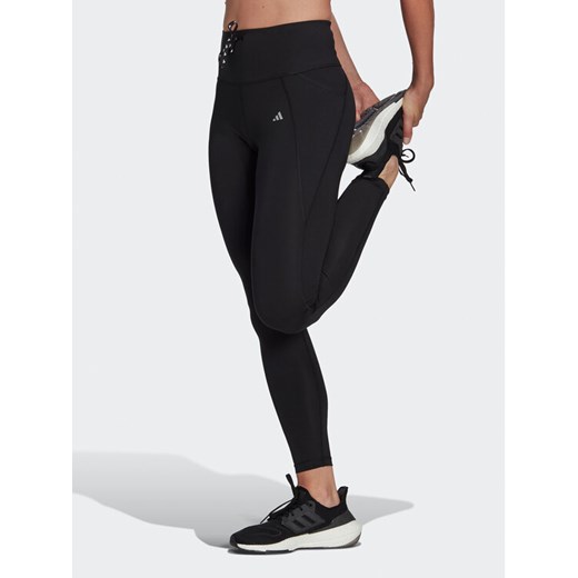 adidas Legginsy Running Essentials 7/8 Leggings HS5464 Czarny ze sklepu MODIVO w kategorii Spodnie damskie - zdjęcie 182654718