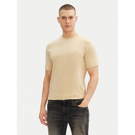 KARL LAGERFELD T-Shirt 755030 552235 Beżowy Regular Fit ze sklepu MODIVO w kategorii T-shirty męskie - zdjęcie 182654735