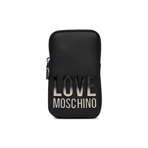 LOVE MOSCHINO Torebka na telefon JC5729PP0MKD000B Czarny ze sklepu MODIVO w kategorii Etui - zdjęcie 182654775