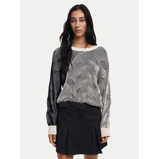 Desigual Sweter Ottawa 24WWJF10 Szary Regular Fit ze sklepu MODIVO w kategorii Swetry damskie - zdjęcie 182654789
