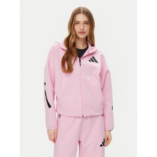 adidas Bluza Z.N.E. JC5393 Różowy Loose Fit ze sklepu MODIVO w kategorii Bluzy damskie - zdjęcie 182654889