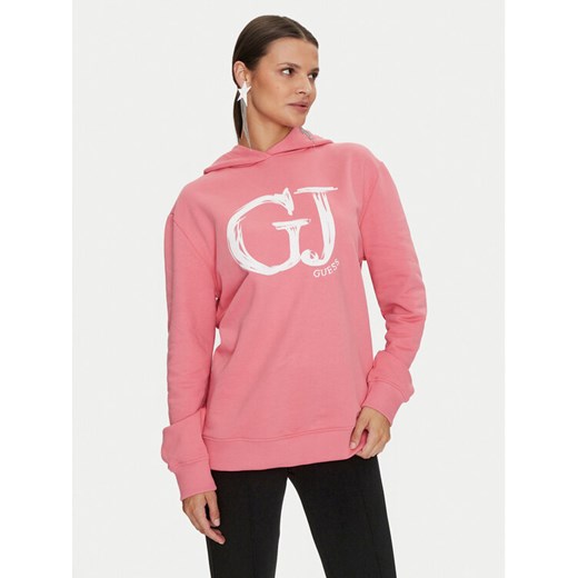Guess Bluza Sara V4YQ00 K68I4 Różowy Relaxed Fit ze sklepu MODIVO w kategorii Bluzy damskie - zdjęcie 182654895
