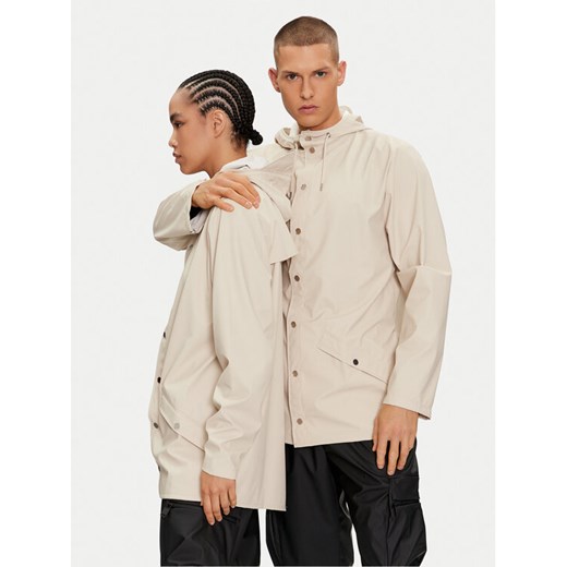 Rains Kurtka przeciwdeszczowa Jacket W3 12010 Brązowy Regular Fit ze sklepu MODIVO w kategorii Kurtki damskie - zdjęcie 182654998