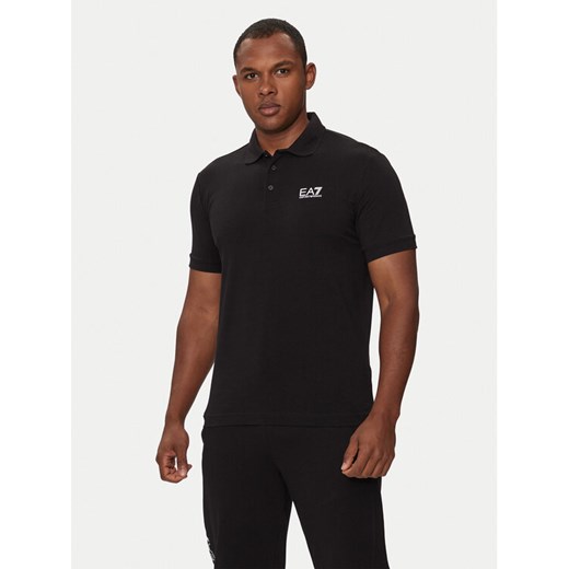 EA7 Emporio Armani Polo 8NPF14 PJVQZ 1200 Czarny Regular Fit ze sklepu MODIVO w kategorii T-shirty męskie - zdjęcie 182655147