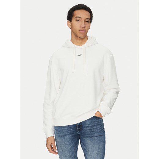 HUGO Bluza Dapo 50486478 Écru Relaxed Fit ze sklepu MODIVO w kategorii Bluzy męskie - zdjęcie 182655169