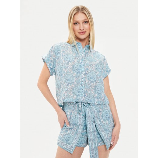 Pepe Jeans Koszula Mer PL304812 Niebieski Regular Fit ze sklepu MODIVO w kategorii Koszule damskie - zdjęcie 182655177