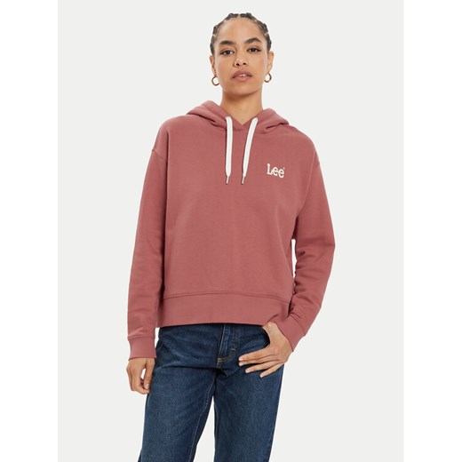 Lee Bluza Essential 112355152 Różowy Relaxed Fit ze sklepu MODIVO w kategorii Bluzy damskie - zdjęcie 182655229