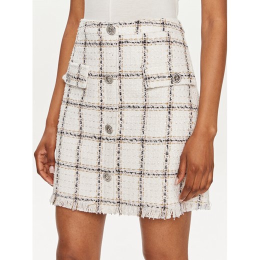 Bruuns Bazaar Spódnica trapezowa Jalena BBW3791 Biały Regular Fit ze sklepu MODIVO w kategorii Spódnice - zdjęcie 182655269