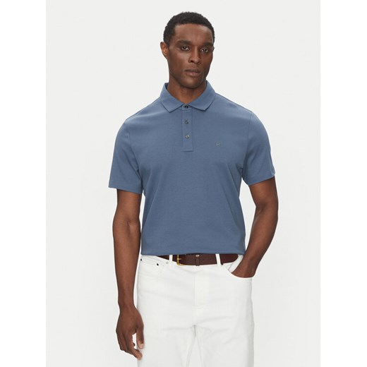 Michael Kors Polo CS15073C93 Niebieski Regular Fit ze sklepu MODIVO w kategorii T-shirty męskie - zdjęcie 182655289