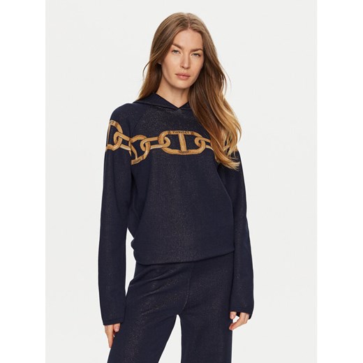 TWINSET Sweter 241TP3520 Granatowy Loose Fit ze sklepu MODIVO w kategorii Swetry damskie - zdjęcie 182655298