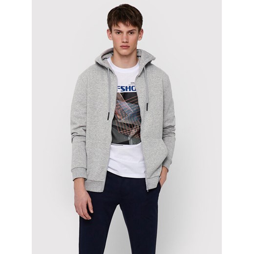 Only & Sons Bluza Ceres 22018684 Szary Regular Fit ze sklepu MODIVO w kategorii Bluzy męskie - zdjęcie 182655316