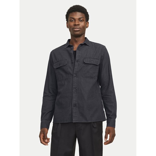 Jack&Jones Koszula jeansowa Travis 12269262 Czarny Comfort Fit ze sklepu MODIVO w kategorii Koszule męskie - zdjęcie 182655349