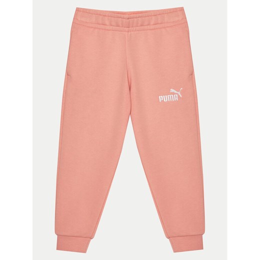 Puma Spodnie dresowe Ess 684934 Różowy Regular Fit ze sklepu MODIVO w kategorii Spodnie dziewczęce - zdjęcie 182655375