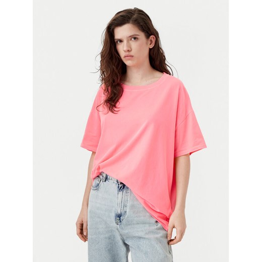 American Vintage T-Shirt Pymaz PYM02AH24 Różowy Oversize ze sklepu MODIVO w kategorii Bluzki damskie - zdjęcie 182655416