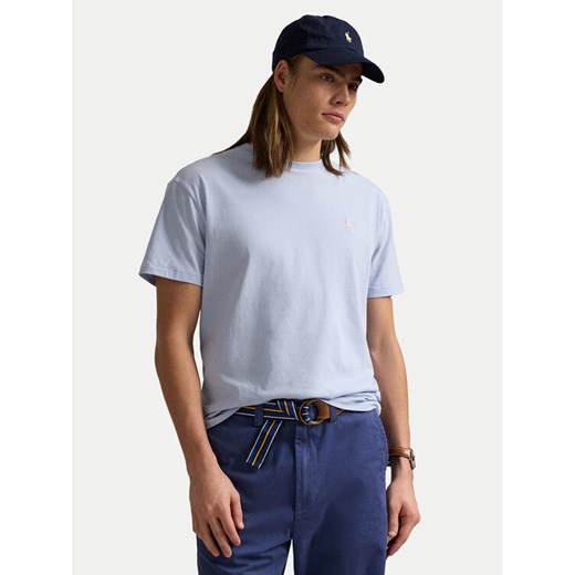 Polo Ralph Lauren T-Shirt 710671438418 Błękitny Slim Fit ze sklepu MODIVO w kategorii T-shirty męskie - zdjęcie 182655435
