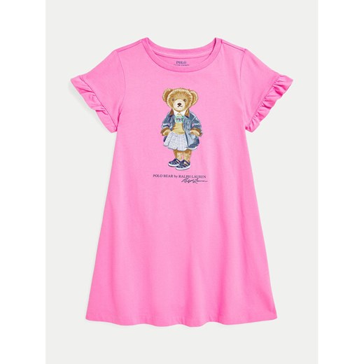 Polo Ralph Lauren Sukienka codzienna 312965157002 Różowy Regular Fit ze sklepu MODIVO w kategorii Sukienki dziewczęce - zdjęcie 182655476