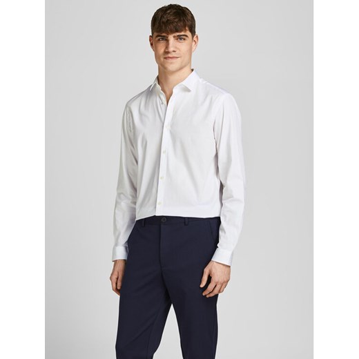 Jack&Jones Koszula 12201905 Biały Slim Fit ze sklepu MODIVO w kategorii Koszule męskie - zdjęcie 182655566