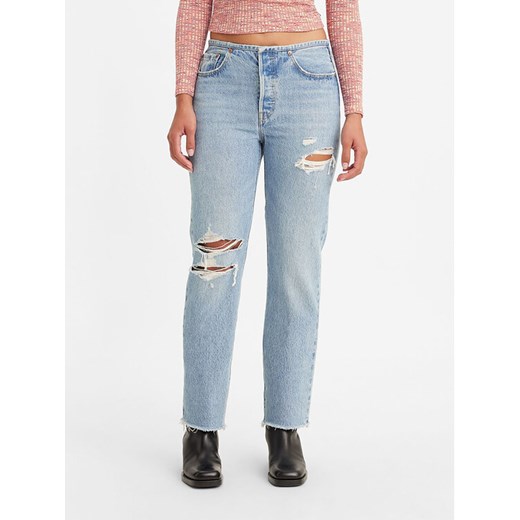 Levi's® Jeansy 501® A47290000 Niebieski Straight Fit ze sklepu MODIVO w kategorii Jeansy damskie - zdjęcie 182655759