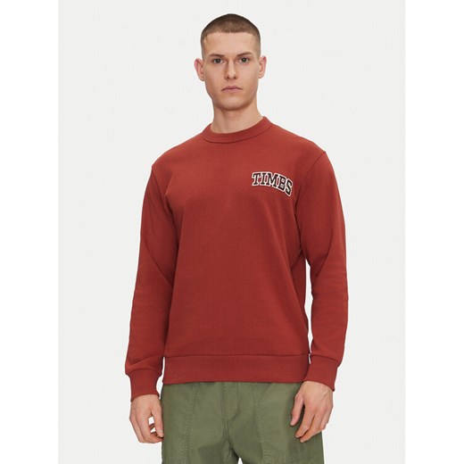 Timberland Bluza TB0A6GPQ Czerwony Regular Fit ze sklepu MODIVO w kategorii Bluzy męskie - zdjęcie 182655868
