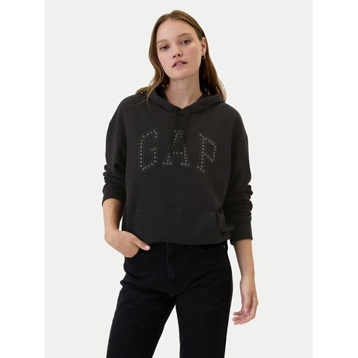 Gap Bluza 541904-02 Czarny Relaxed Fit ze sklepu MODIVO w kategorii Bluzy damskie - zdjęcie 182655876