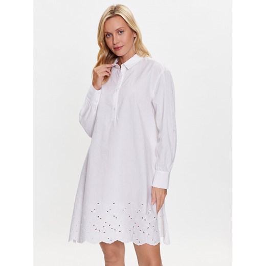 United Colors Of Benetton Sukienka codzienna 481YDV04I Biały Regular Fit ze sklepu MODIVO w kategorii Sukienki - zdjęcie 182655887