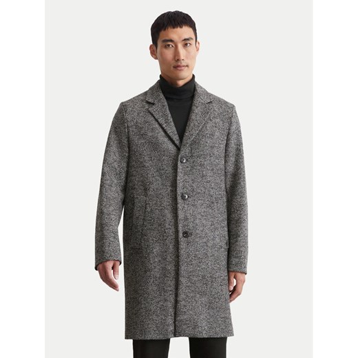 Marc O'Polo Płaszcz wełniany 429 0258 71022 Szary Regular Fit ze sklepu MODIVO w kategorii Płaszcze męskie - zdjęcie 182655897