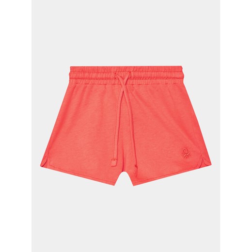 United Colors Of Benetton Szorty sportowe 3I1XG900N Czerwony Regular Fit ze sklepu MODIVO w kategorii Spodenki niemowlęce - zdjęcie 182655937