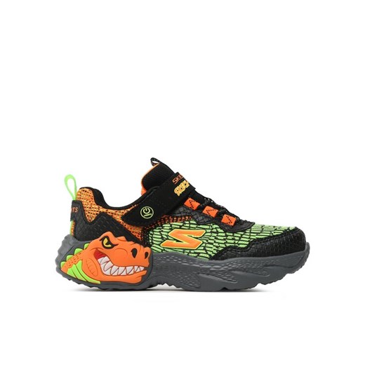 Skechers Sneakersy Dino Lights 400615L/BKOR Czarny ze sklepu MODIVO w kategorii Buty sportowe dziecięce - zdjęcie 182656007