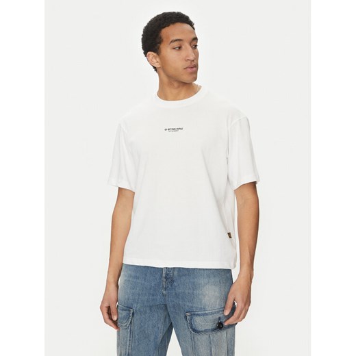 G-Star Raw T-Shirt Center D24780-C336 Biały Regular Fit ze sklepu MODIVO w kategorii T-shirty męskie - zdjęcie 182656017
