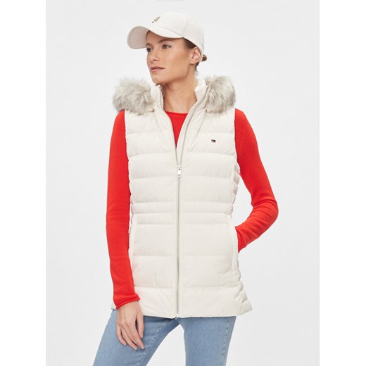 Tommy Hilfiger Bezrękawnik Tyra WW0WW39744 Biały Regular Fit ze sklepu MODIVO w kategorii Kamizelki damskie - zdjęcie 182656045