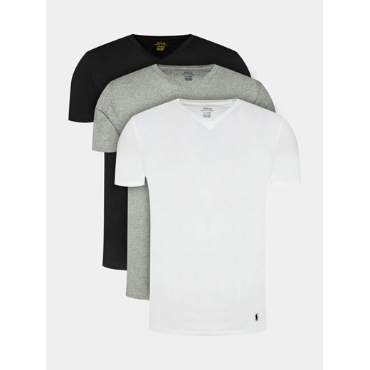 Polo Ralph Lauren Komplet 3 t-shirtów 714936903002 Kolorowy Slim Fit ze sklepu MODIVO w kategorii T-shirty męskie - zdjęcie 182656056