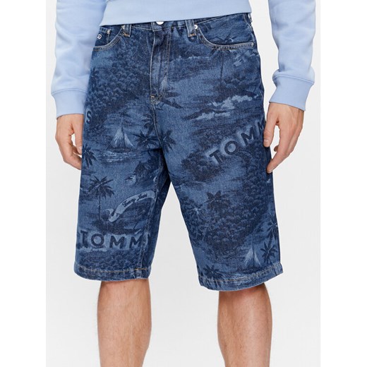 Tommy Jeans Szorty jeansowe Aiden DM0DM18787 Niebieski Baggy Fit ze sklepu MODIVO w kategorii Spodenki męskie - zdjęcie 182656067