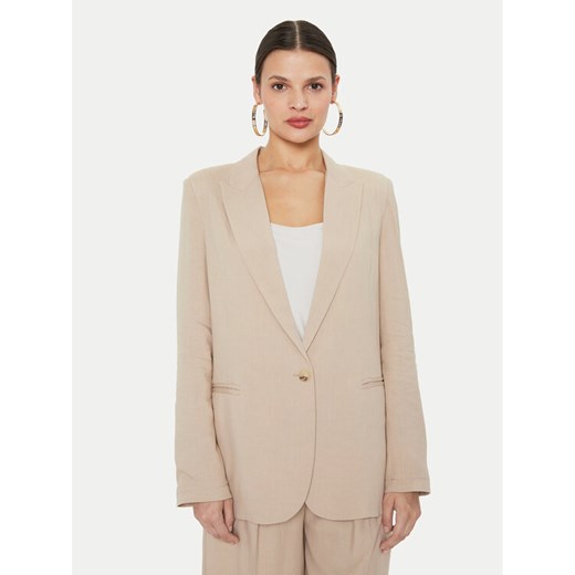 ViCOLO Marynarka TB1561 Beżowy Regular Fit ze sklepu MODIVO w kategorii Marynarki damskie - zdjęcie 182656077