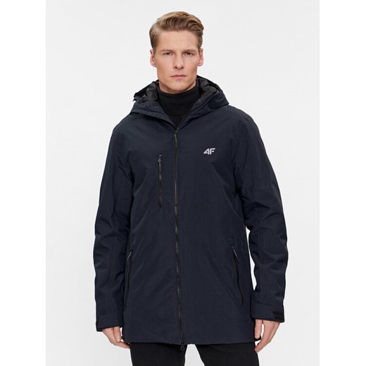 4F Parka 4FAW23TTJAM302 Czarny Regular Fit ze sklepu MODIVO w kategorii Kurtki męskie - zdjęcie 182656125