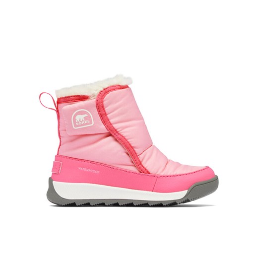 Sorel Śniegowce Whitney™ II Plus Bootie Wp 2101341691 Różowy ze sklepu MODIVO w kategorii Buty zimowe dziecięce - zdjęcie 182656149