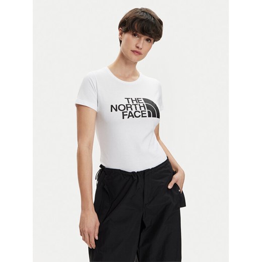 The North Face T-Shirt Easy NF0A87N6 Biały Regular Fit ze sklepu MODIVO w kategorii Bluzki damskie - zdjęcie 182656168