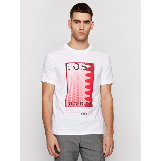 Boss T-Shirt Tiburt 231 50450793 Biały Regular Fit ze sklepu MODIVO w kategorii T-shirty męskie - zdjęcie 182656199