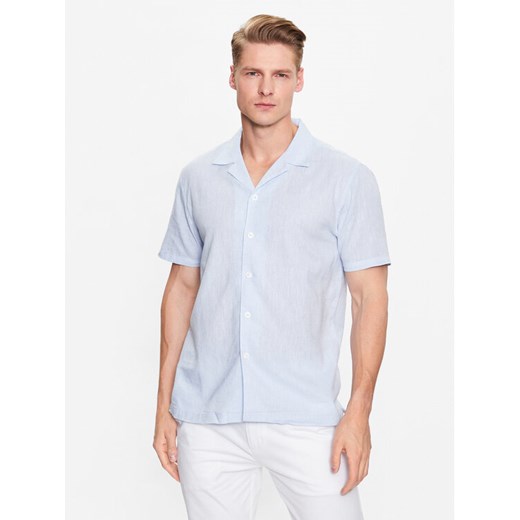 Lindbergh Koszula 30-203319 Błękitny Relaxed Fit ze sklepu MODIVO w kategorii Koszule męskie - zdjęcie 182656276
