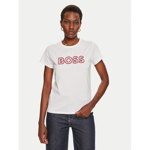 Boss T-Shirt Eventsa 50522209 Biały Regular Fit ze sklepu MODIVO w kategorii Bluzki damskie - zdjęcie 182656317