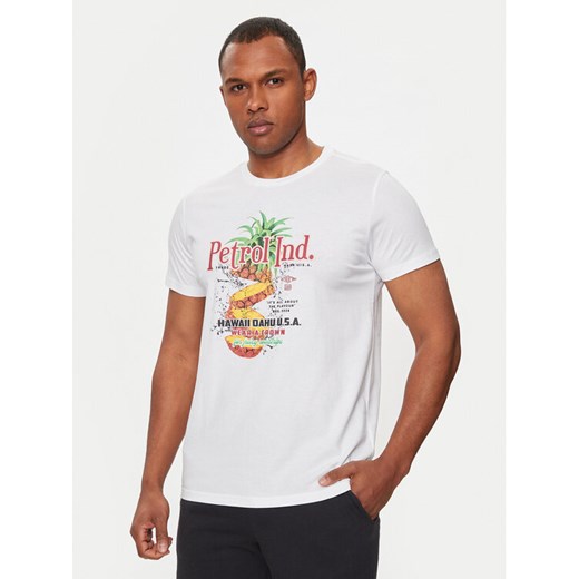 Petrol Industries T-Shirt M-1040-TSR660 Biały Regular Fit ze sklepu MODIVO w kategorii T-shirty męskie - zdjęcie 182656335