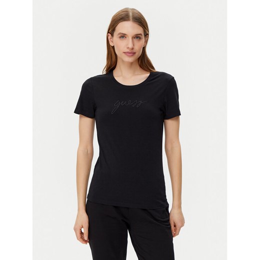 Guess T-Shirt O5GI02 KBBU1 Czarny Regular Fit ze sklepu MODIVO w kategorii Bluzki damskie - zdjęcie 182656367