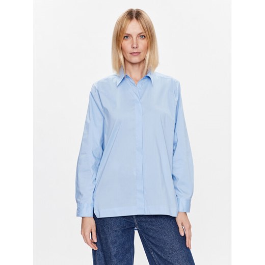 United Colors Of Benetton Koszula 5AWRDQ02T Błękitny Relaxed Fit ze sklepu MODIVO w kategorii Koszule damskie - zdjęcie 182656376