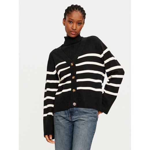 Pieces Kardigan Sia 17150971 Czarny Loose Fit ze sklepu MODIVO w kategorii Swetry damskie - zdjęcie 182656387