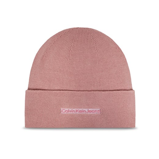 Calvin Klein Czapka Inst Embro K60K612651 Różowy ze sklepu MODIVO w kategorii Czapki zimowe damskie - zdjęcie 182656429