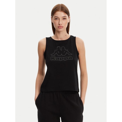 Kappa Top Logo Gria 382129W Czarny Regular Fit ze sklepu MODIVO w kategorii Bluzki damskie - zdjęcie 182656527