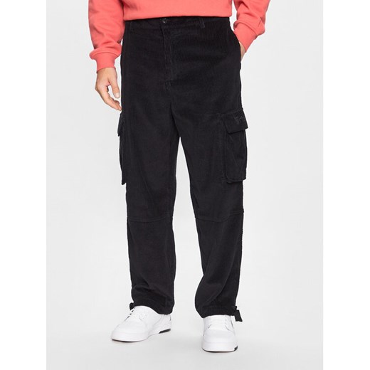 Primitive Spodnie materiałowe Gensis Corduroy PA123700 Czarny Relaxed Fit ze sklepu MODIVO w kategorii Spodnie męskie - zdjęcie 182656619
