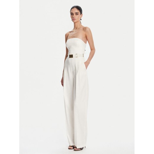 Elisabetta Franchi Kombinezon TU05152E2 100 Écru Regular Fit ze sklepu MODIVO w kategorii Kombinezony damskie - zdjęcie 182656676